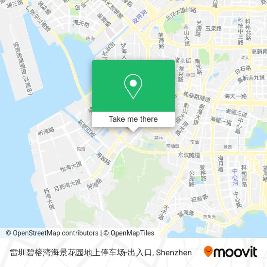 雷圳碧榕湾海景花园地上停车场-出入口 map