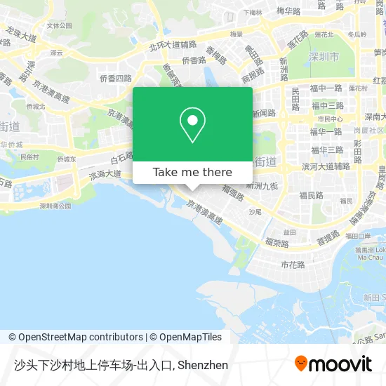 沙头下沙村地上停车场-出入口 map