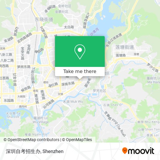 深圳自考招生办 map