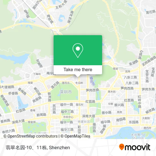 翡翠名园-10、11栋 map