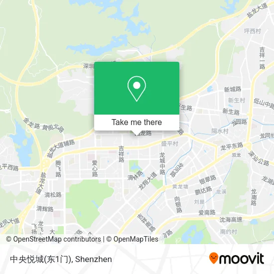 中央悦城(东1门) map