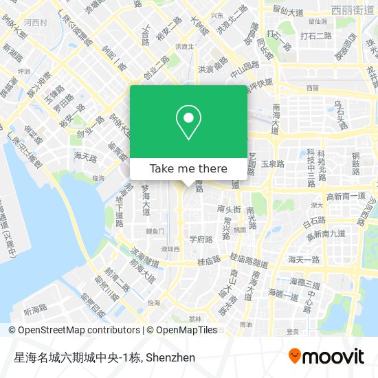 星海名城六期城中央-1栋 map