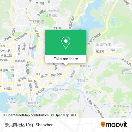 景贝南社区10栋 map