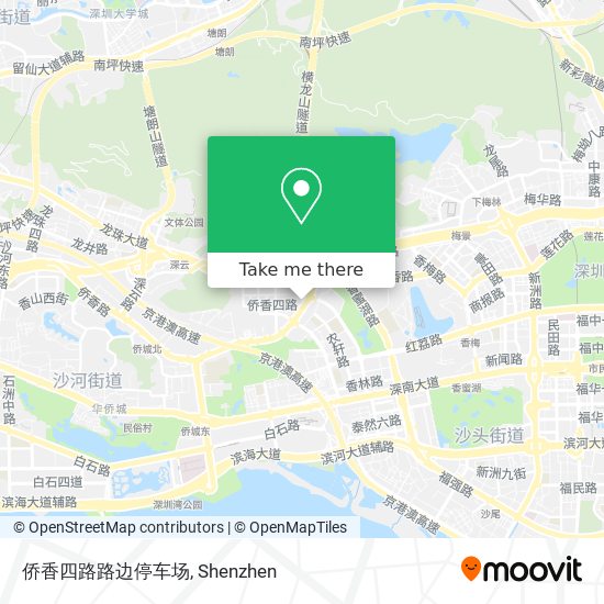 侨香四路路边停车场 map