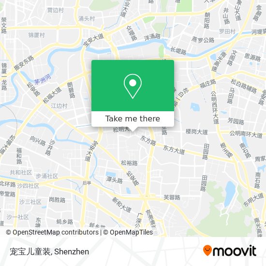 宠宝儿童装 map