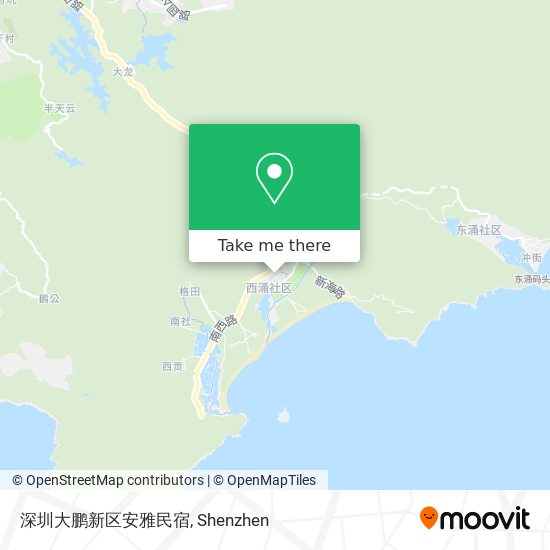 深圳大鹏新区安雅民宿 map