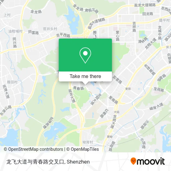 龙飞大道与青春路交叉口 map