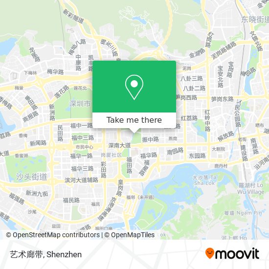 艺术廊带 map