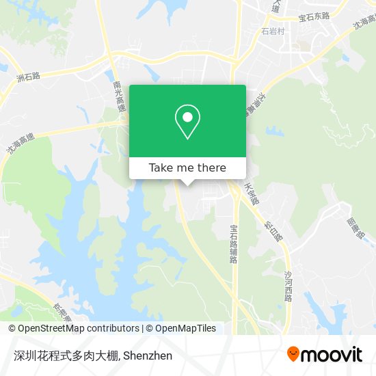 深圳花程式多肉大棚 map