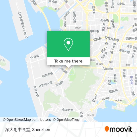 深大附中食堂 map