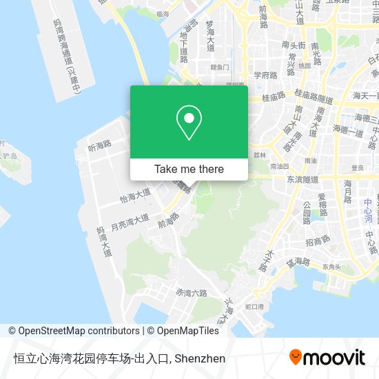 恒立心海湾花园停车场-出入口 map