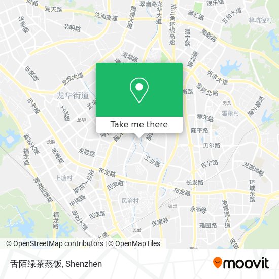 舌陌绿茶蒸饭 map