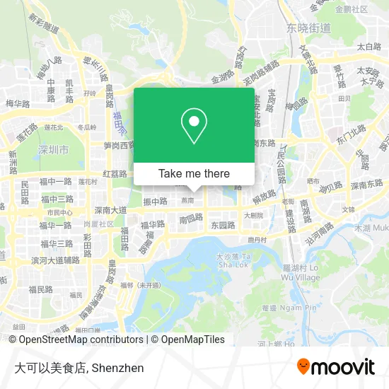 大可以美食店 map