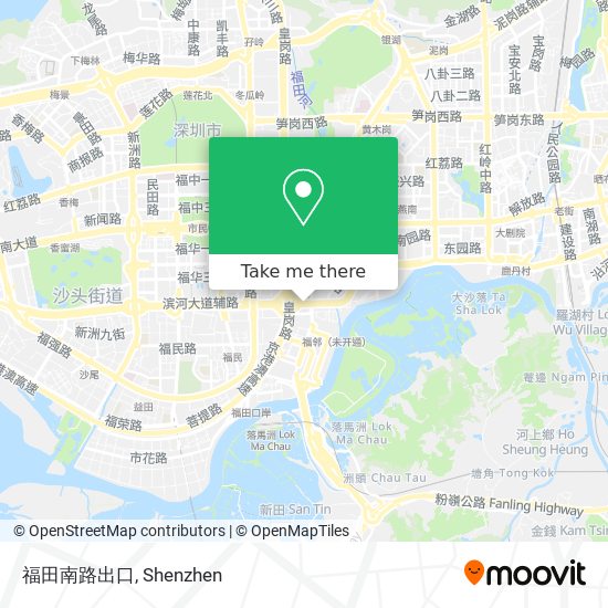 福田南路出口 map