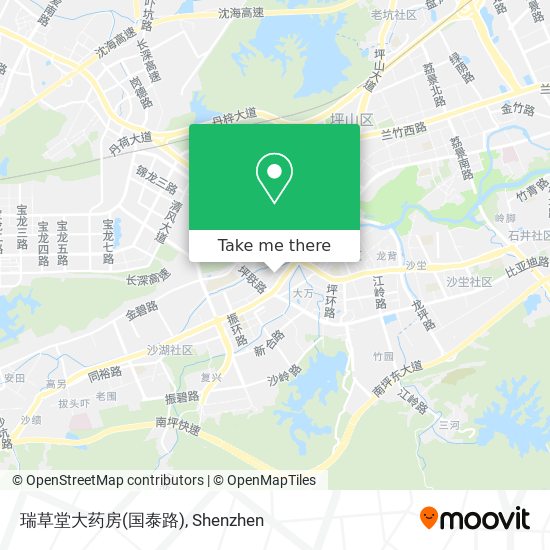 瑞草堂大药房(国泰路) map