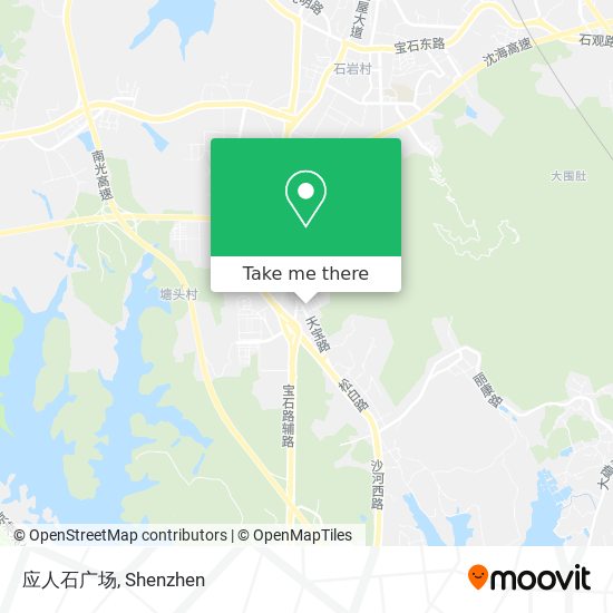 应人石广场 map