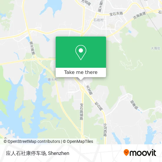应人石社康停车场 map