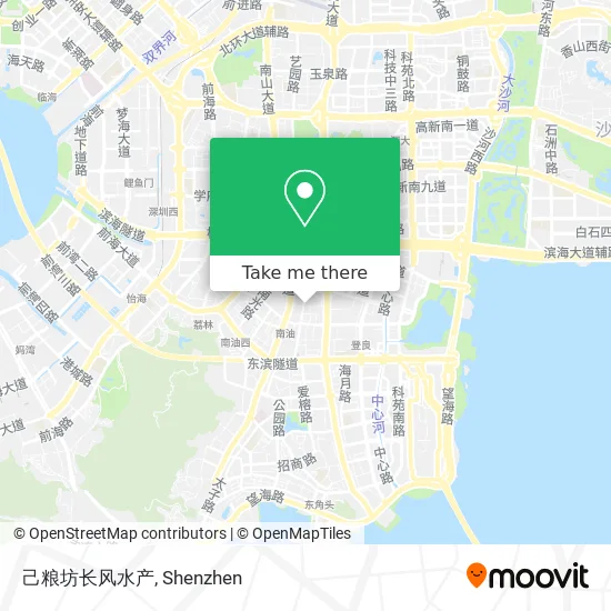 己粮坊长风水产 map