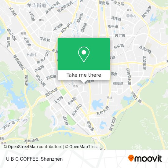 U B C COFFEE map