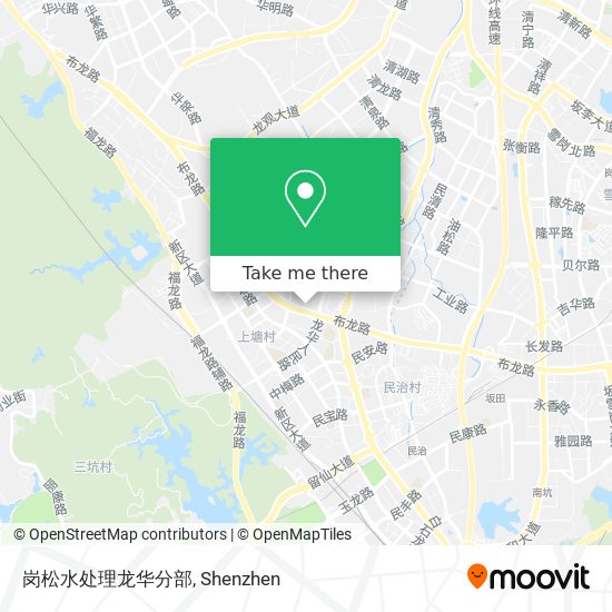 岗松水处理龙华分部 map