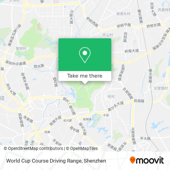World Cup Course Driving Range map