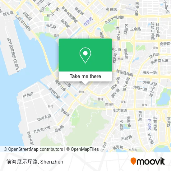 前海展示厅路 map