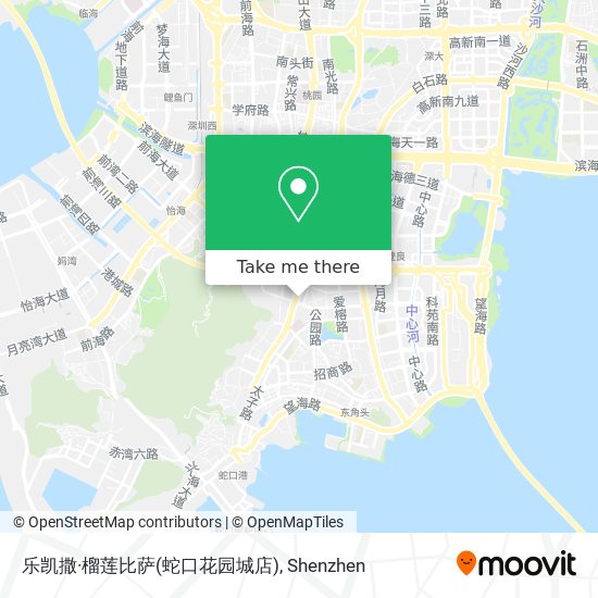 乐凯撒·榴莲比萨(蛇口花园城店) map