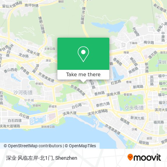 深业·风临左岸-北1门 map