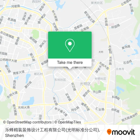 乐蜂精装装饰设计工程有限公司(光明标准分公司) map