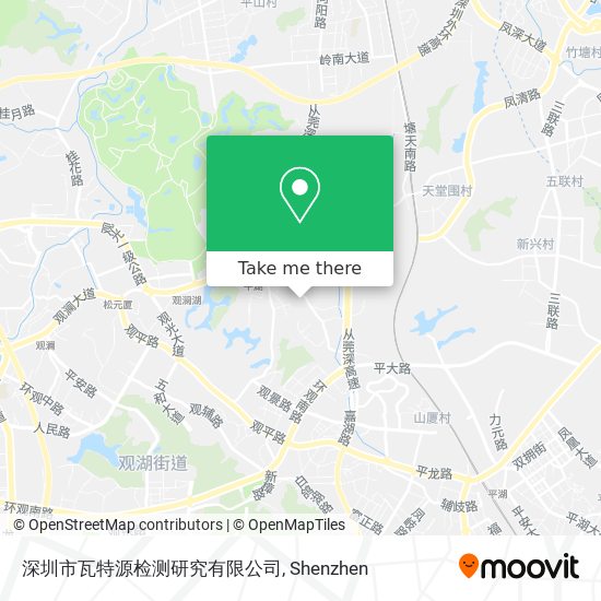 深圳市瓦特源检测研究有限公司 map
