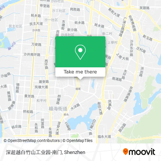 深超越白竹山工业园-南门 map