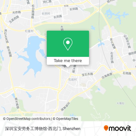 深圳宝安劳务工博物馆-西北门 map