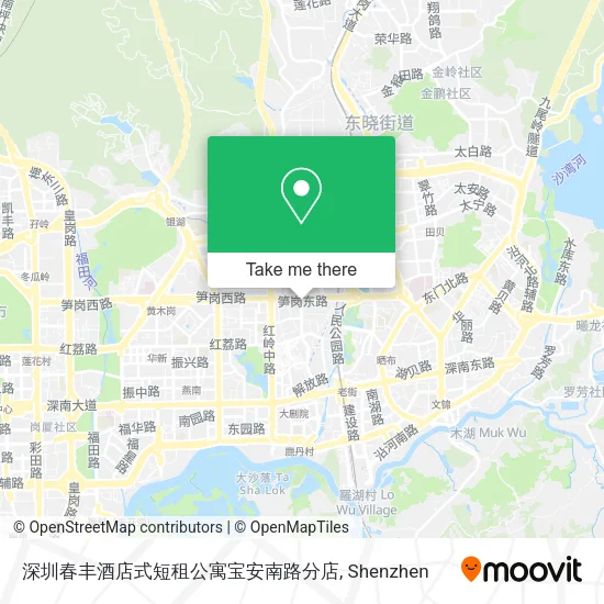 深圳春丰酒店式短租公寓宝安南路分店 map