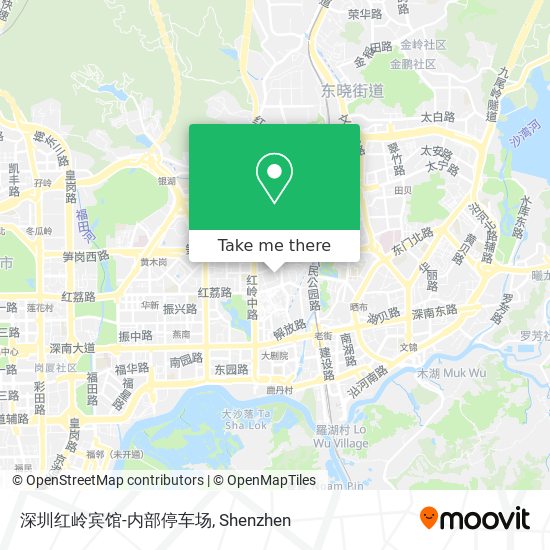 深圳红岭宾馆-内部停车场 map