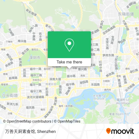 万善天厨素食馆 map