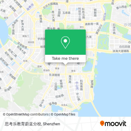 思考乐教育蔚蓝分校 map