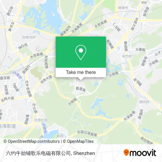 六约牛始铺歌乐电磁有限公司 map
