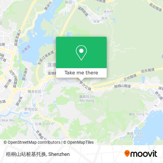 梧桐山站桩基托换 map