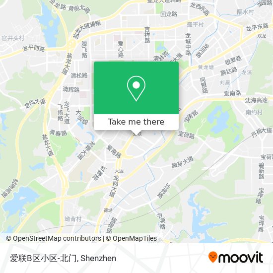 爱联B区小区-北门 map