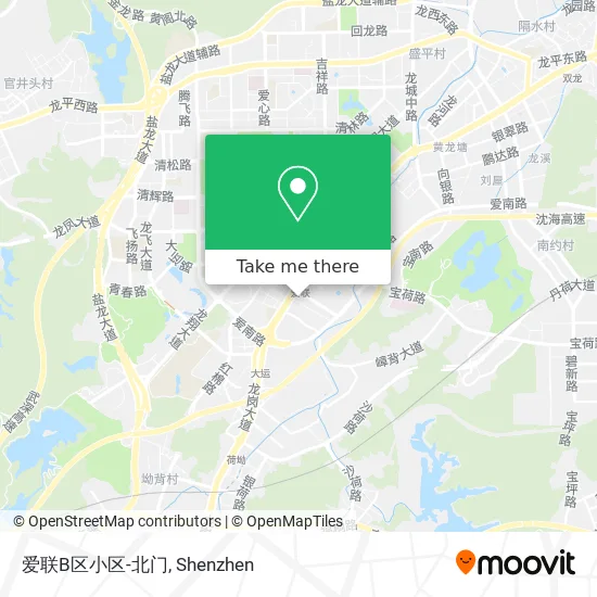爱联B区小区-北门 map
