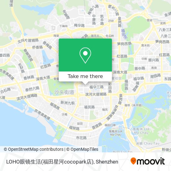 LOHO眼镜生活(福田星河cocopark店) map