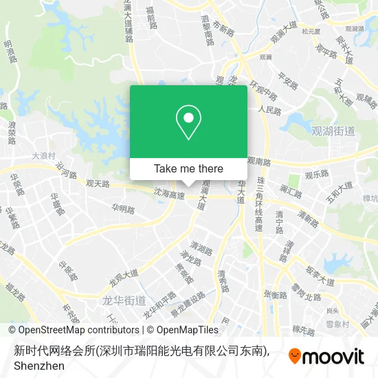 新时代网络会所(深圳市瑞阳能光电有限公司东南) map