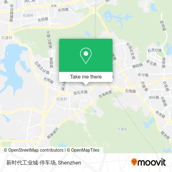 新时代工业城-停车场 map