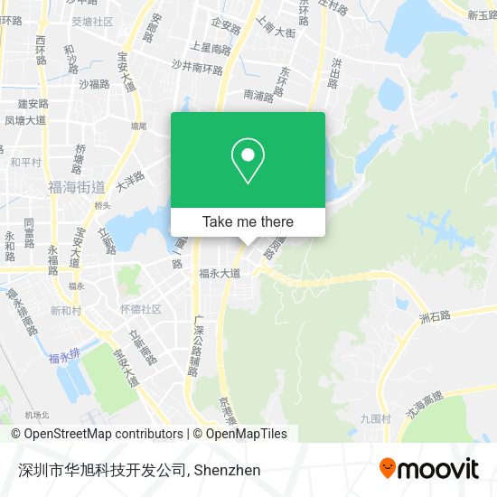 深圳市华旭科技开发公司 map