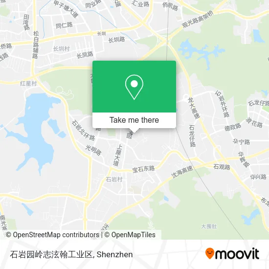 石岩园岭志泫翰工业区 map