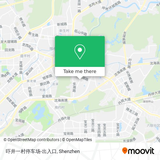 吓井一村停车场-出入口 map