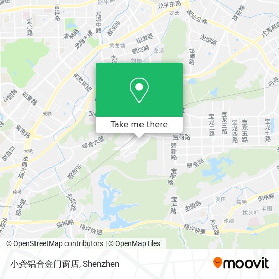 小龚铝合金门窗店 map