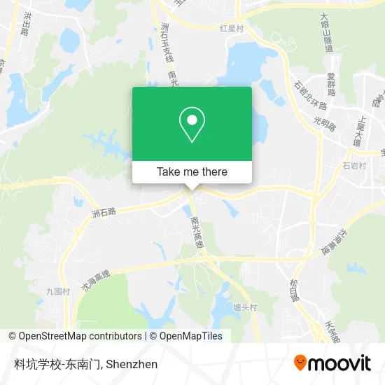料坑学校-东南门 map