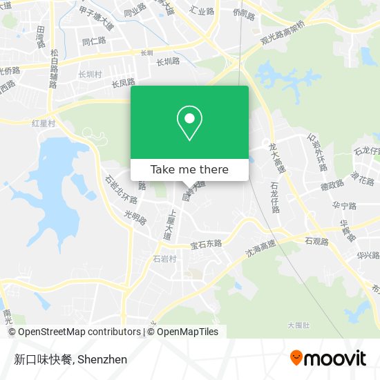 新口味快餐 map
