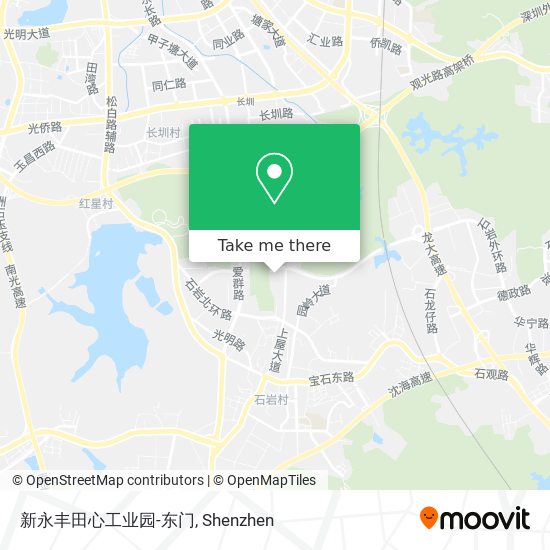 新永丰田心工业园-东门 map